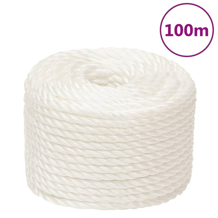 Frânghie de lucru, alb, 10 mm, 100 m, polipropilenă - WALTI WALTI