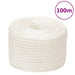 Frânghie de lucru, alb, 10 mm, 100 m, polipropilenă - WALTI WALTI