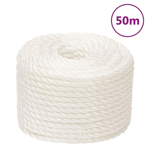 Frânghie de lucru, Alb, 14 mm, 50 m, polipropilenă - WALTI WALTI