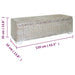 Ladă depozitare alb 110 cm ratan kubu natural/lemn masiv mahon - WALTI WALTI