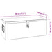 Cutie de depozitare, negru, 80x39x30 cm, aluminiu - WALTI WALTI