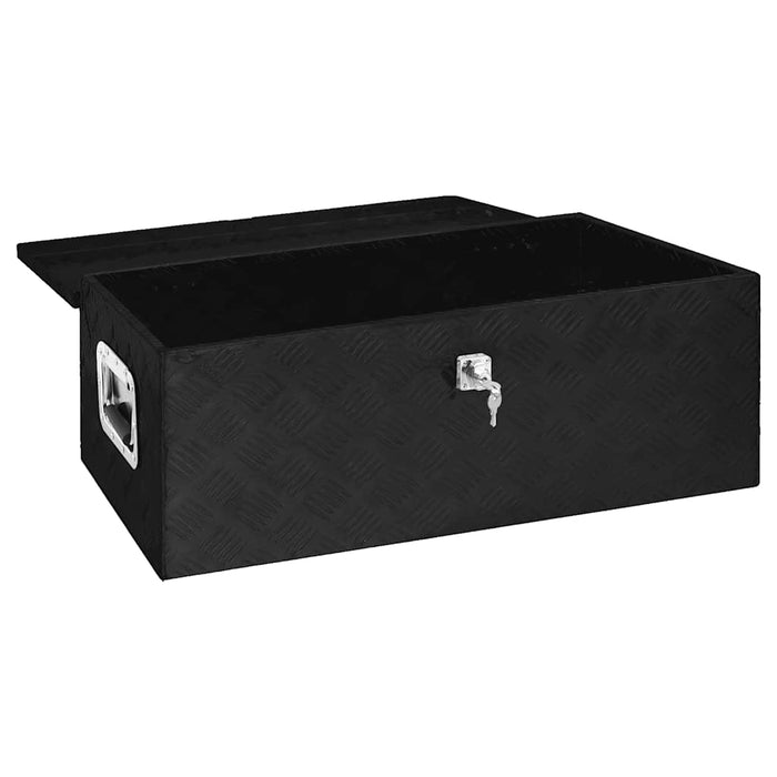 Cutie de depozitare, negru, 90x47x33,5 cm, aluminiu - WALTI WALTI