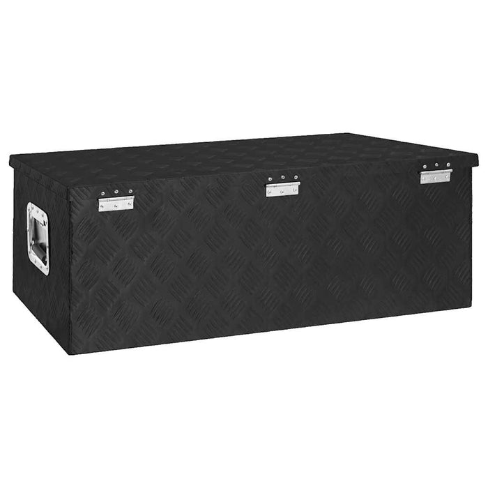 Cutie de depozitare, negru, 90x47x33,5 cm, aluminiu - WALTI WALTI
