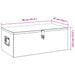 Cutie de depozitare, negru, 90x47x33,5 cm, aluminiu - WALTI WALTI