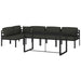 Set mobilier de grădină cu perne, 6 piese, antracit, aluminiu - WALTI WALTI