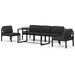 Set mobilier de grădină cu perne, 6 piese, antracit, aluminiu - WALTI WALTI