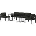 Set mobilier de grădină cu perne, 6 piese, antracit, aluminiu - WALTI WALTI