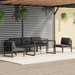 Set mobilier de grădină cu perne, 6 piese, antracit, aluminiu - WALTI WALTI