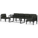 Set mobilier de grădină cu perne, 7 piese, antracit, aluminiu - WALTI WALTI