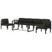 Set mobilier de grădină cu perne, 7 piese, antracit, aluminiu - WALTI WALTI
