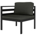 Set mobilier de grădină cu perne, 7 piese, antracit, aluminiu - WALTI WALTI