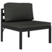 Set mobilier de grădină cu perne, 7 piese, antracit, aluminiu - WALTI WALTI