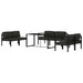 Set mobilier de grădină cu perne, 7 piese, antracit, aluminiu - WALTI WALTI