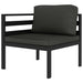 Set mobilier de grădină cu perne, 7 piese, antracit, aluminiu - WALTI WALTI