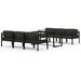 Set mobilier de grădină cu perne, 7 piese, antracit, aluminiu - WALTI WALTI