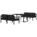 Set mobilier de grădină cu perne, 5 piese, antracit, aluminiu - WALTI WALTI