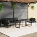 Set mobilier de grădină cu perne, 6 piese, antracit, aluminiu - WALTI WALTI