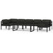 Set mobilier de grădină cu perne, 8 piese, antracit, aluminiu - WALTI WALTI
