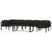 Set mobilier de grădină cu perne, 8 piese, antracit, aluminiu - WALTI WALTI