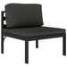 Set mobilier de grădină cu perne, 8 piese, antracit, aluminiu - WALTI WALTI