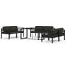 Set mobilier de grădină cu perne, 7 piese, antracit, aluminiu - WALTI WALTI