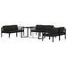 Set mobilier de grădină cu perne, 7 piese, antracit, aluminiu - WALTI WALTI
