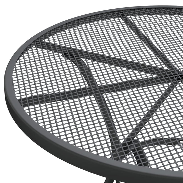 Set mobilier grădină 5 piese antracit plasă metalică expandată - WALTI WALTI