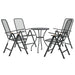 Set mobilier grădină 5 piese antracit plasă metalică expandată - WALTI WALTI