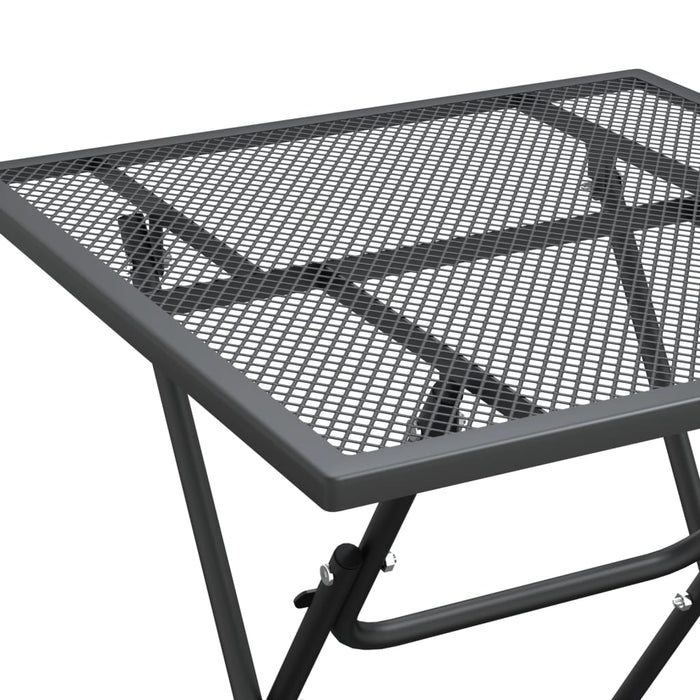 Set mobilier grădină 3 piese antracit plasă metalică expandată WALTI