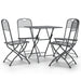 Set mobilier grădină 5 piese antracit plasă metalică expandată - WALTI WALTI