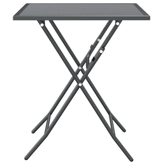 Set mobilier grădină 5 piese antracit plasă metalică expandată - WALTI WALTI