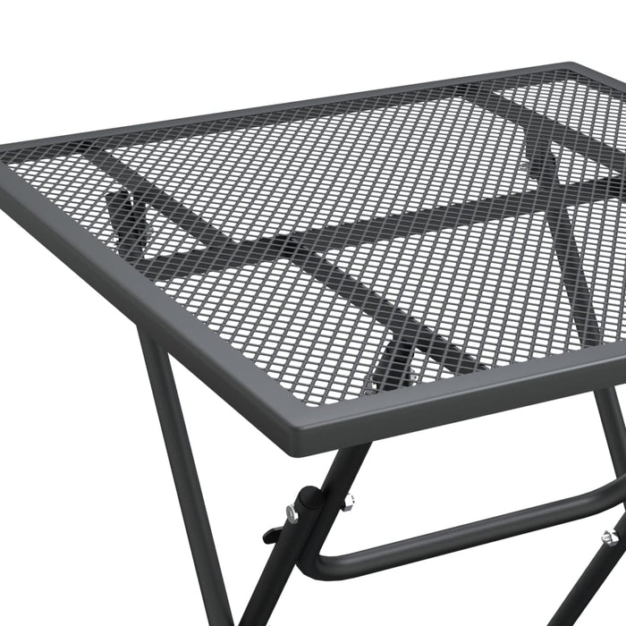 Set mobilier grădină 5 piese antracit plasă metalică expandată - WALTI WALTI