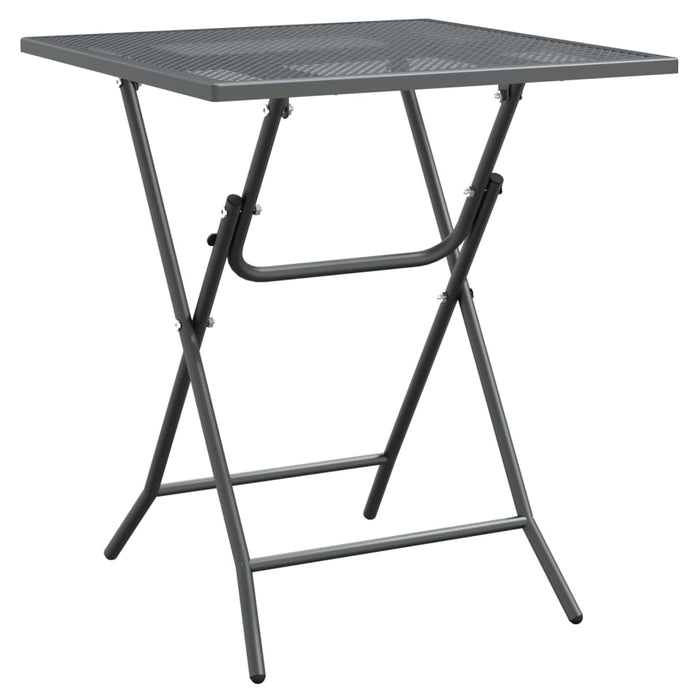 Set mobilier grădină 3 piese antracit plasă metalică expandată WALTI