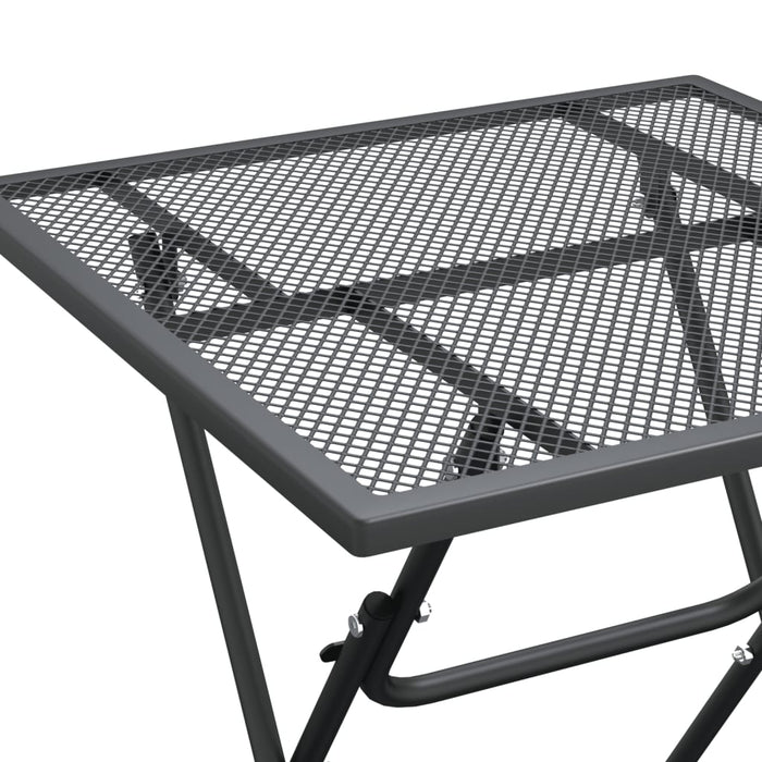 Set mobilier grădină 3 piese antracit plasă metalică expandată WALTI