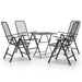 Set mobilier grădină 5 piese antracit plasă metalică expandată - WALTI WALTI
