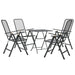 Set mobilier grădină 5 piese antracit plasă metalică expandată - WALTI WALTI