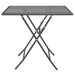 Set mobilier grădină 3 piese antracit plasă metalică expandată - WALTI WALTI