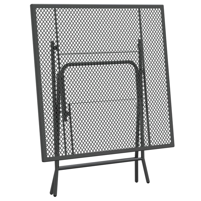 Set mobilier grădină 3 piese antracit plasă metalică expandată - WALTI WALTI