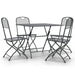 Set mobilier grădină 5 piese antracit plasă metalică expandată - WALTI WALTI