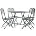Set mobilier grădină 5 piese antracit plasă metalică expandată - WALTI WALTI