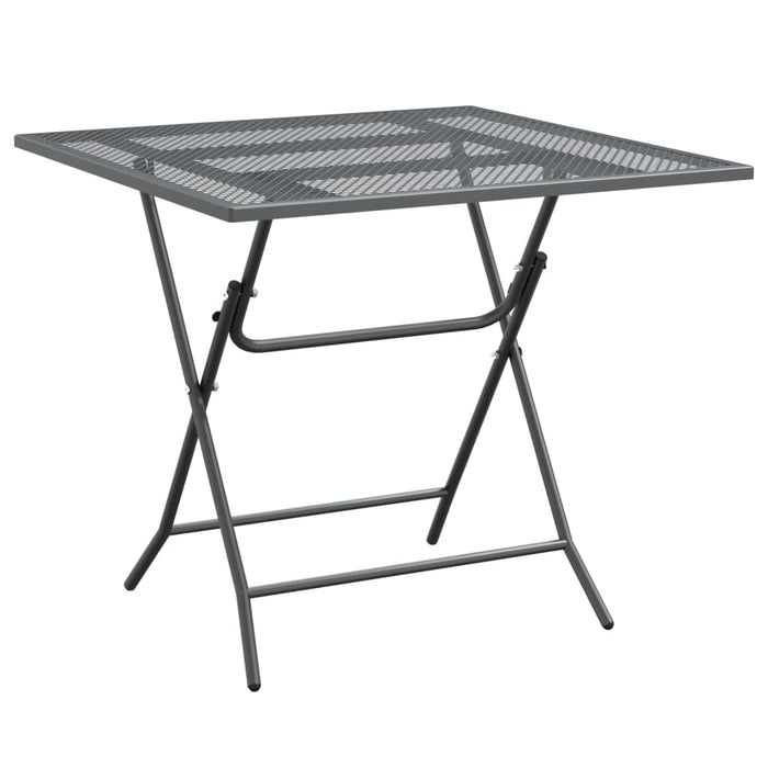 Set mobilier grădină 5 piese antracit plasă metalică expandată - WALTI WALTI