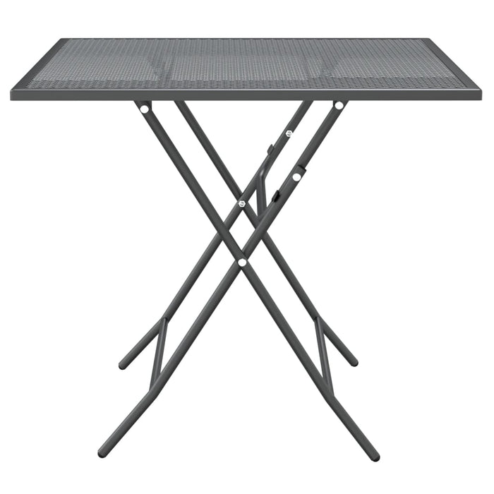 Set mobilier grădină 5 piese antracit plasă metalică expandată - WALTI WALTI