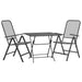 Set mobilier grădină 3 piese antracit plasă metalică expandată - WALTI WALTI