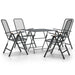 Set mobilier grădină 5 piese antracit plasă metalică expandată - WALTI WALTI