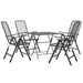 Set mobilier grădină 5 piese antracit plasă metalică expandată - WALTI WALTI