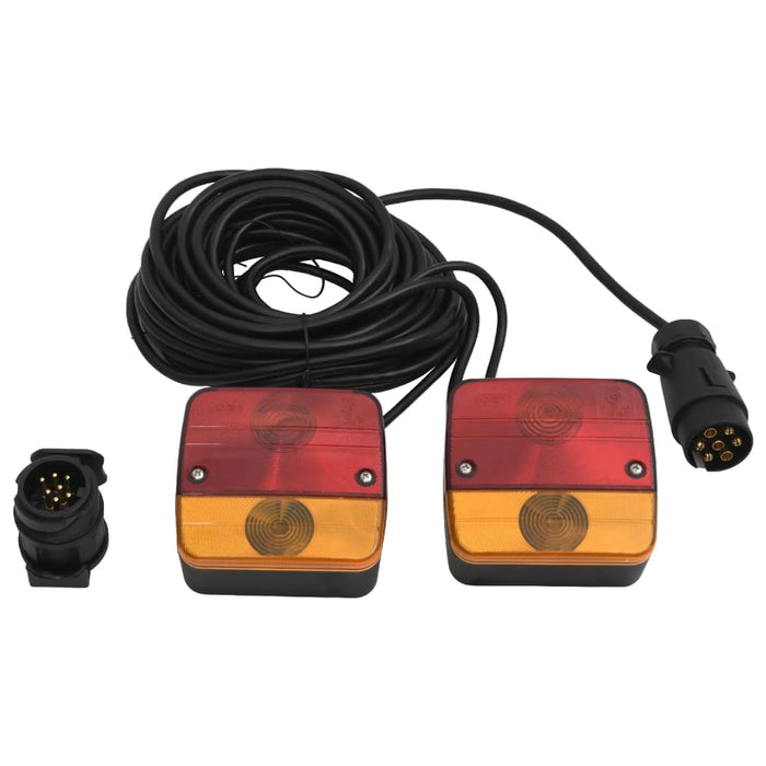 Lumini pentru remorcă 2 buc. bec clasic 12 V roșu 10,5x5x9,5 cm - WALTI WALTI