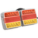 Lumini pentru remorcă, 2 buc., roșu, 10,5x7,5x10 cm bec LED 12V - WALTI WALTI