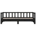 Pat de zi extensibil, negru, 2x(90x190) cm, lemn masiv de pin - WALTI WALTI