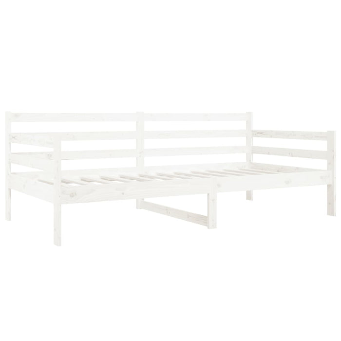 Pat de zi fără saltea, alb, 80x200 cm, lemn masiv pin - WALTI WALTI