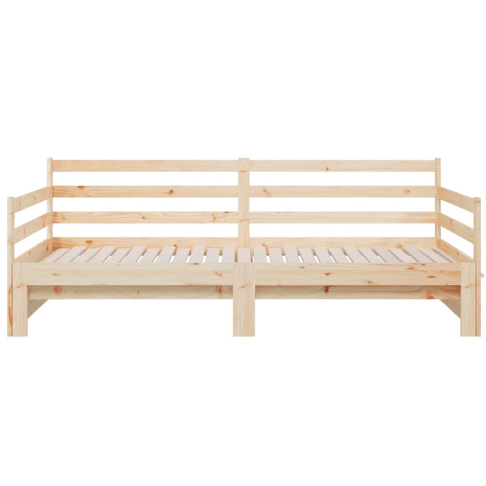 Pat de zi extensibil, 2x(80x200) cm, lemn masiv de pin WALTI